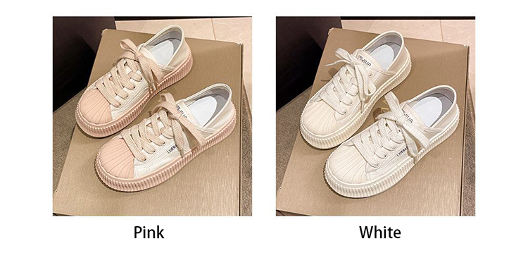 PU Leather Soft Lady Casual Shoes - Women Casual Shoes - 1