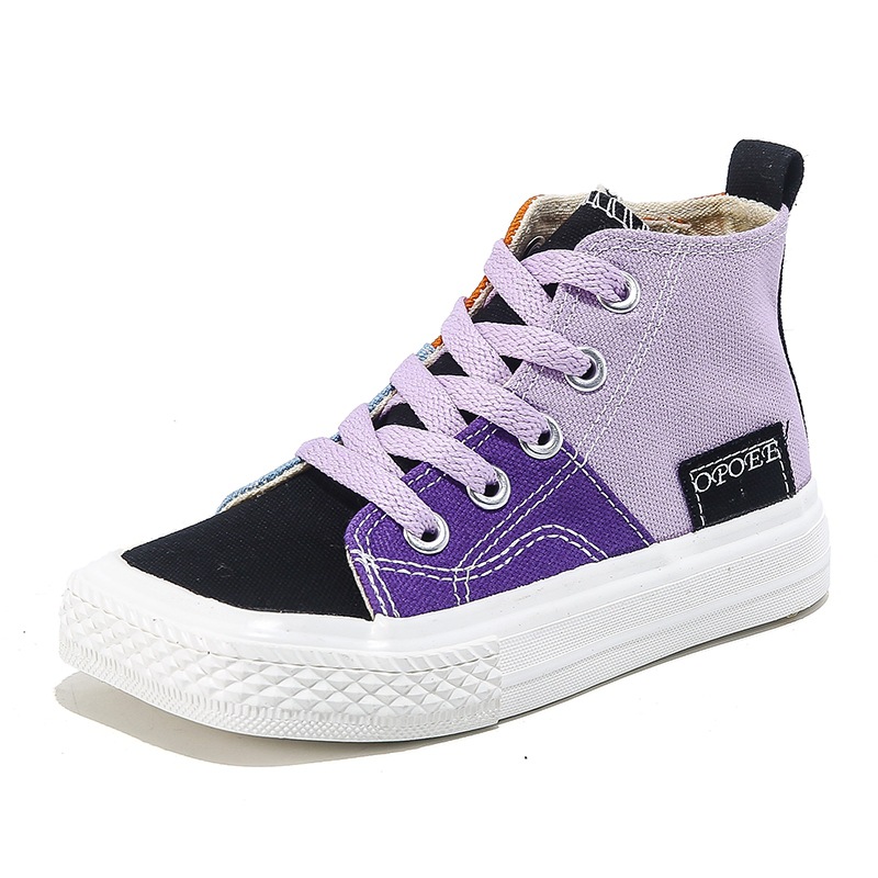 High Top Canvas Shoes For Children