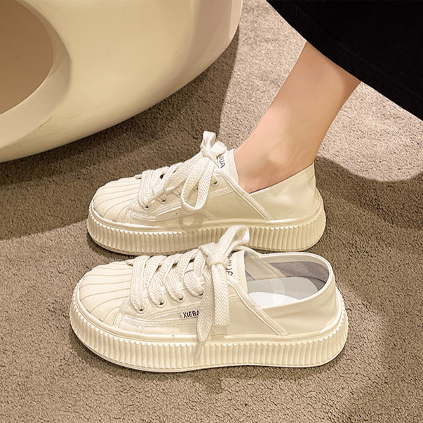 PU Leather Soft Lady Casual Shoes