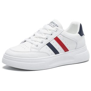 Popular White School PU Leather Shoes Women