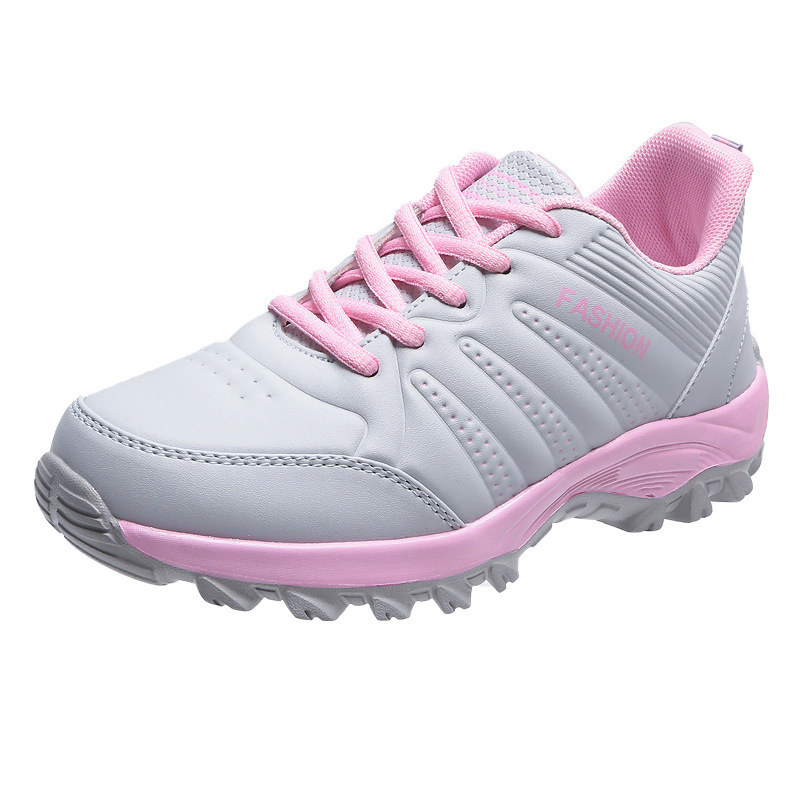 Zapatillas deportivas para correr de cuero PU para mujer