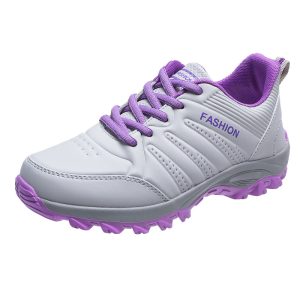 Women PU Leather Sport Running Sneakers